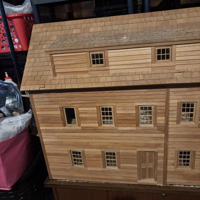 LOT 279-427: VERY Large Wooden Dollhouse Ready to be Decorated