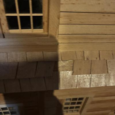 LOT 279-427: VERY Large Wooden Dollhouse Ready to be Decorated