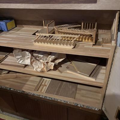 LOT 279-427: VERY Large Wooden Dollhouse Ready to be Decorated