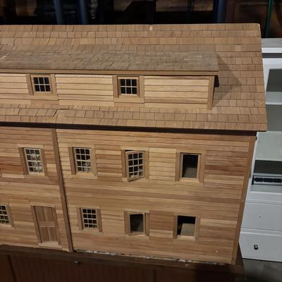 LOT 279-427: VERY Large Wooden Dollhouse Ready to be Decorated