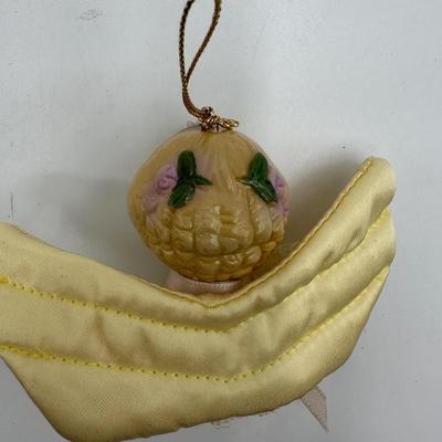Vintage Lace and Porcelain Angel Ornaments