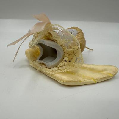 Vintage Lace and Porcelain Angel Ornaments