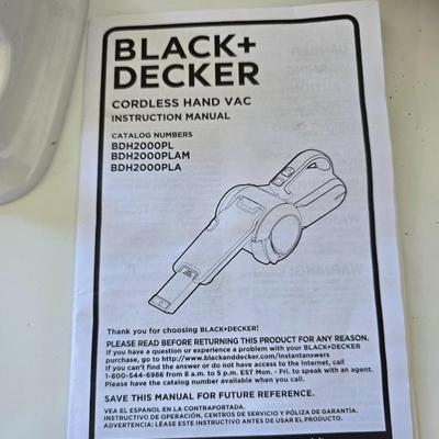 BLACK+DECKER Cordless Hand Vac – BDH2000PL With all mount charger