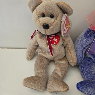 Lot of 6 TY Beanie Babies – Bears with Tags (Retired)