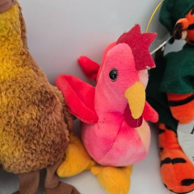 Lot of 7 Stuffed Animals – TY Beanie Baby & Character Plushes