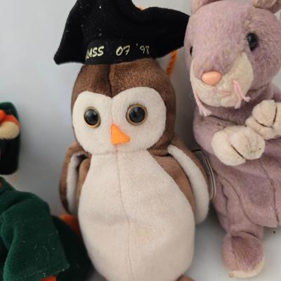 Lot of 7 Stuffed Animals – TY Beanie Baby & Character Plushes