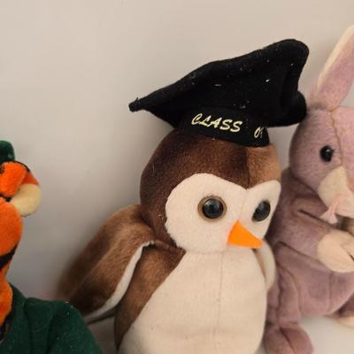 Lot of 7 Stuffed Animals – TY Beanie Baby & Character Plushes