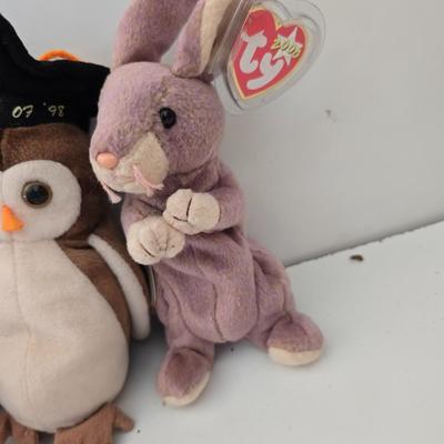 Lot of 7 Stuffed Animals – TY Beanie Baby & Character Plushes
