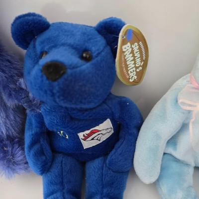 Lot of 7 Collectible Teddy Bears – TY Beanies