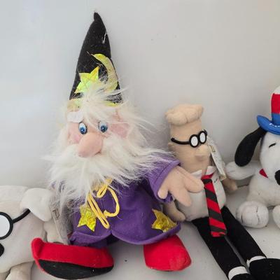 Lot of 10 Character Plush Toys – TY, Snoopy, Furby, Dilbert & More!