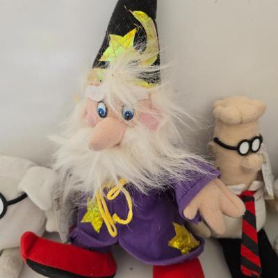 Lot of 10 Character Plush Toys – TY, Snoopy, Furby, Dilbert & More!