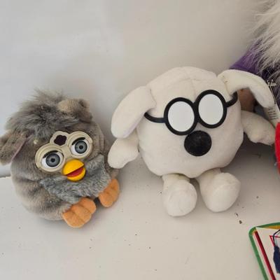 Lot of 10 Character Plush Toys – TY, Snoopy, Furby, Dilbert & More!