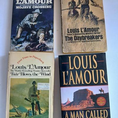 Lot of 25+ Western & Suspense Paperbacks – Louis L’Amour, J.A. Jance, and More