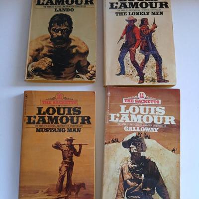 Lot of 25+ Western & Suspense Paperbacks – Louis L’Amour, J.A. Jance, and More
