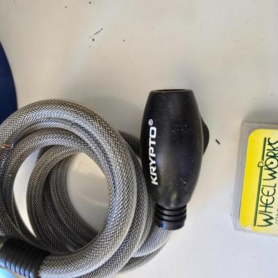 Bicycle Accessory Lot – Helmet, Lock, Pump, Lock & More
