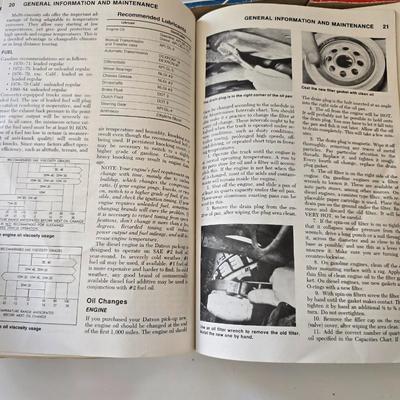Lot of 5 Vintage Auto Repair Manuals – Chilton’s & Haynes (1970s–1990s)