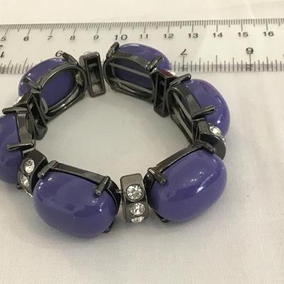 Purple Rhinestone Bracelet