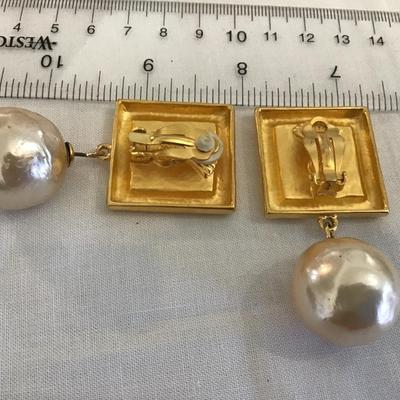 Karl Lagerfeild Vintage Earrings Fashion Designer Fendi and Channel. Highly Collectible