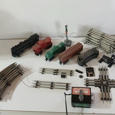 Vintage Allstate / Marx O-Gauge Train Set – Locomotive 666, Track, Transformer & Accessories