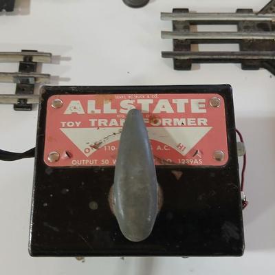 Vintage Allstate / Marx O-Gauge Train Set – Locomotive 666, Track, Transformer & Accessories