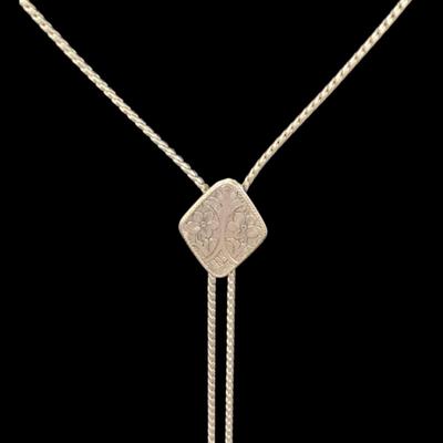 Vintage Etched Gold Plate Bolero Necklace