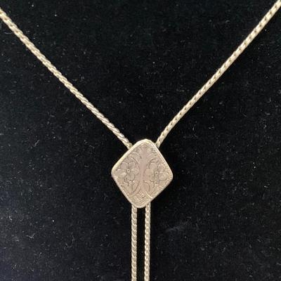 Vintage Etched Gold Plate Bolero Necklace