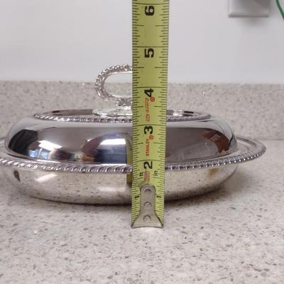 Pair of Viners Covered Vegetable Servers- Electroplate on Copper
