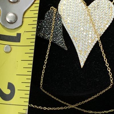 Large & Small Hearts Sterling Pendants/Necklaces