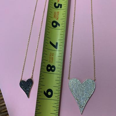 Large & Small Hearts Sterling Pendants/Necklaces
