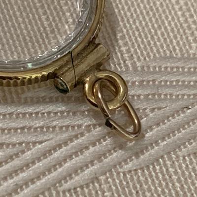 Gold Flake In Pendant