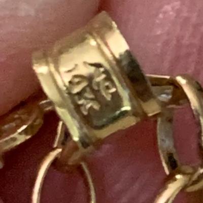 Two 14k Gold Religious Pendants + Two 14k Gold Chains