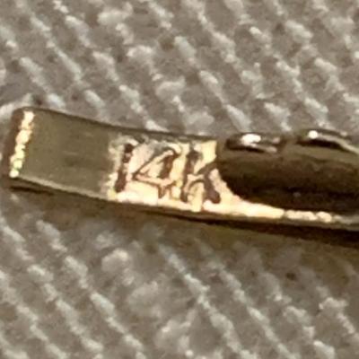 Two 14k Gold Religious Pendants + Two 14k Gold Chains