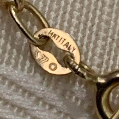 Two 14k Gold Religious Pendants + Two 14k Gold Chains