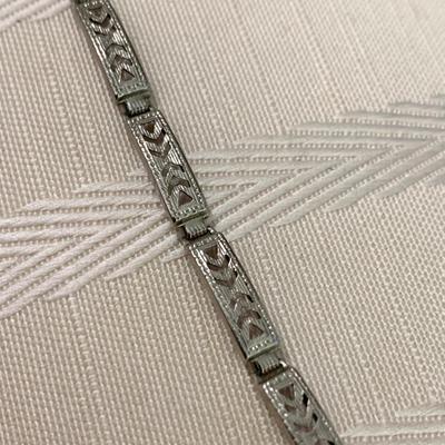 10k White Gold 7” Bracelet