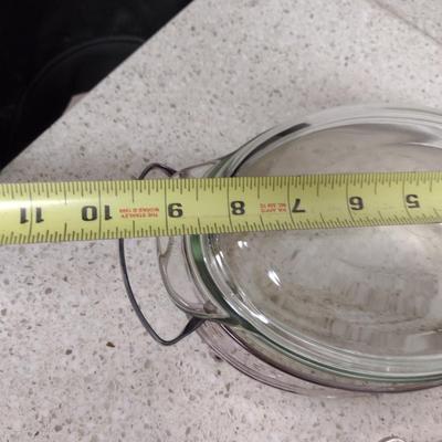 Collection of Glass Serve Ware with Metal Bases