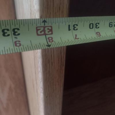 Oak Finish Bookcase with Shelves Choice B