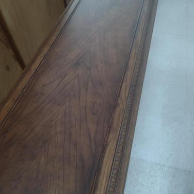 Walnut Finish Sofa Table Choice A