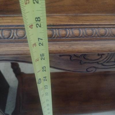 Walnut Finish Sofa Table Choice A