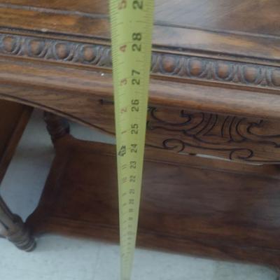 Walnut Finish Sofa Table Choice B