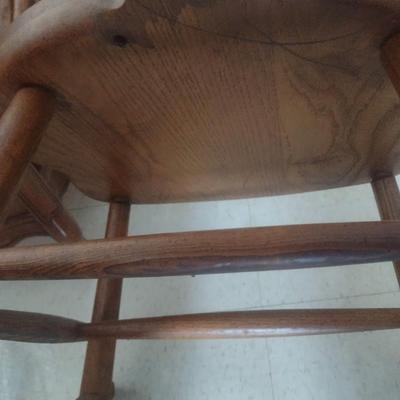 Windsor Style Oak Rocking Chair
