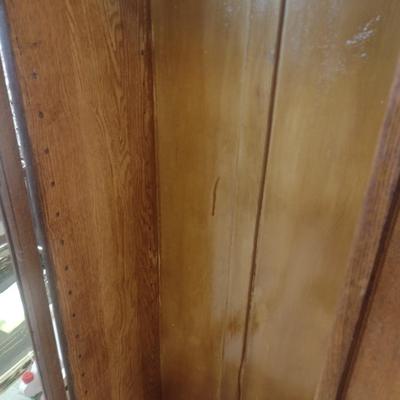 Antique Oak Solid Wood Secretary Cabinet