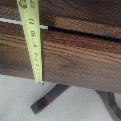 Custom Crafted Pedestal Drop Leaf Table