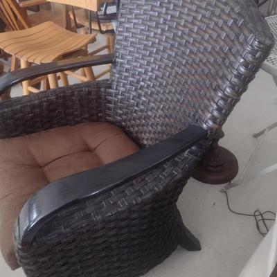 Wicker Weave Patio Chair with Cushion