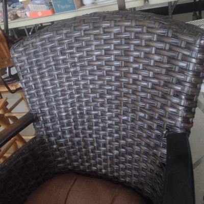 Wicker Weave Patio Chair with Cushion