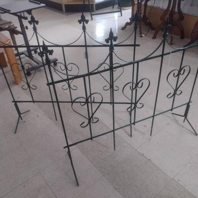Pair of Wrought Metal Trellises or Garden Screens