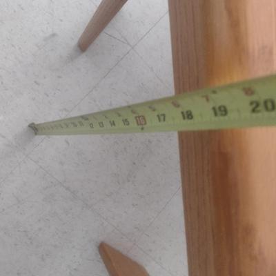 Oak Finish Accent Table