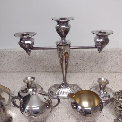 Collection of Metal Goods- Decor and Serve Ware- Assorted Makers