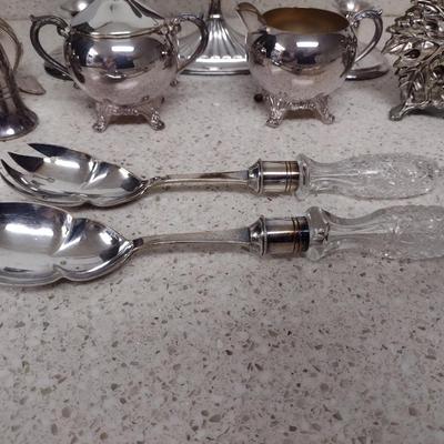 Collection of Metal Goods- Decor and Serve Ware- Assorted Makers
