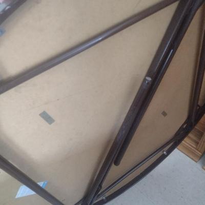 Samsonite Brand 42" Padded Top Round Folding Leg Card Table