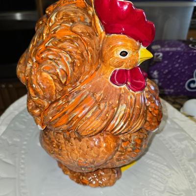 Rooster cookie jar